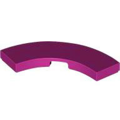 magenta tile round corner 3 x 3 macaroni