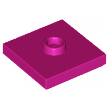 magenta plate modified 2 x 2 with groove and 1 stud in center jumper