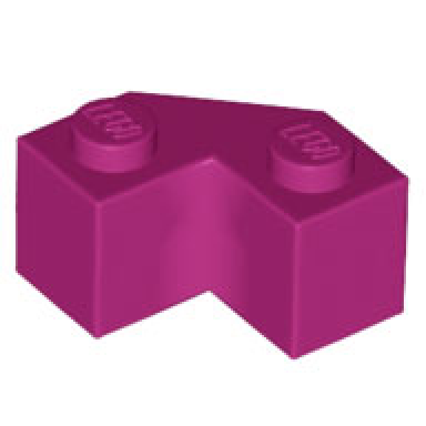 magenta brick modified facet 2 x 2