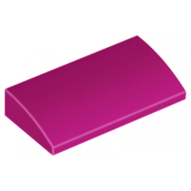 magenta slope curved 2 x 4 x 2 3 with bottom tubes