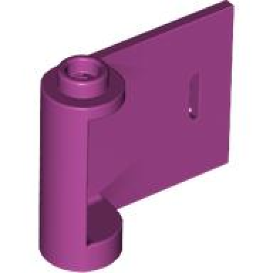 magenta door 1 x 3 x 2 right - open between top and bottom hinge