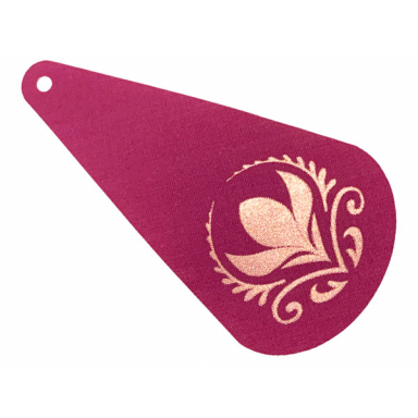 magenta mini doll cape cloth long with gold floral crest pattern coronation elsa