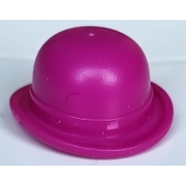 magenta minifigure headgear hat bowler