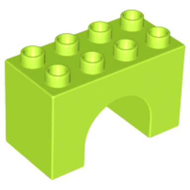 lime duplo brick 2 x 4 x 2 arch