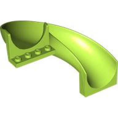 lime slide playground 7 x 12 x 8 1 3 curved 180 degrees