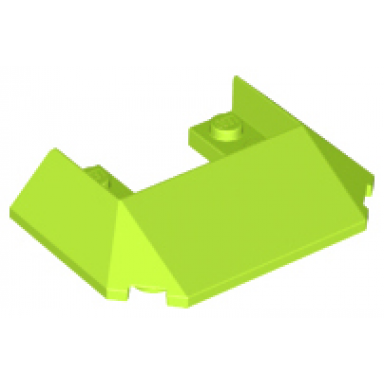 lime wedge 6 x 4 cutout train roof with 5 large bottom tubes