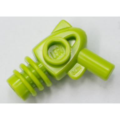 lime minifigure weapon space ray gun - rounded heat diffusers