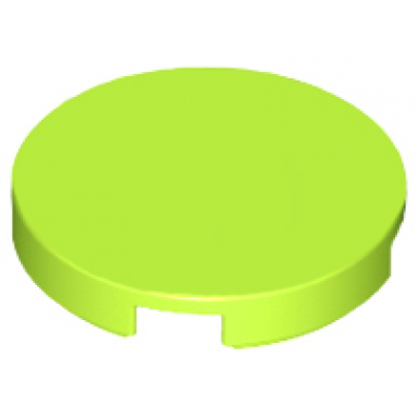 lime tile round 2 x 2 with bottom stud holder