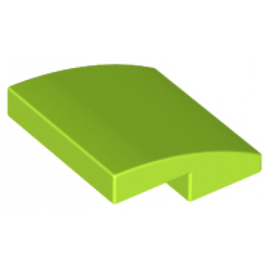 lime slope curved 2 x 2 x 2 3
