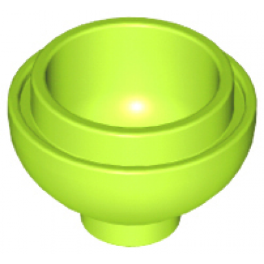 lime brick round 2 x 2 dome bottom