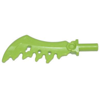 lime minifigure weapon sword serrated
