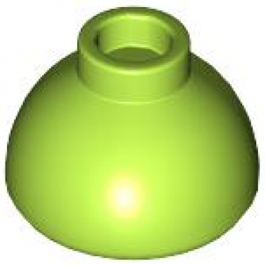 lime brick round 1 1 2 x 1 1 2 x 2 3 dome top