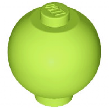 lime brick round 2 x 2 sphere with stud robot body