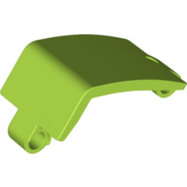 lime technic panel curved 3 x 5 x 3
