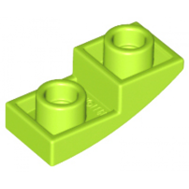lime slope curved 2 x 1 x 2 3 inverted