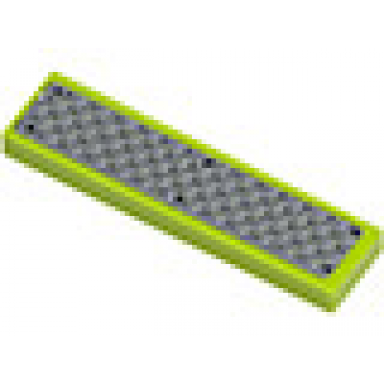lime tile 1 x 4 with dark gray tread plate and 6 rivets pattern sticker - sets 8708 8961 8964