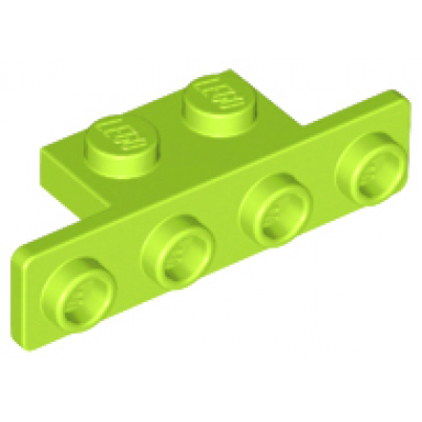 lime bracket 1 x 2 - 1 x 4 with rounded corners
