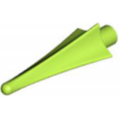 lime minifigure weapon spear tip with fins