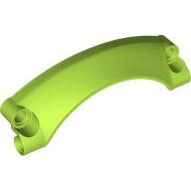 lime technic panel car mudguard arched 42 9 x 2 x 3 rounded top