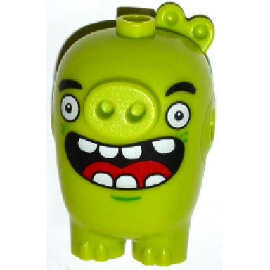 lime body angry birds pig with piggy 2 pig pattern