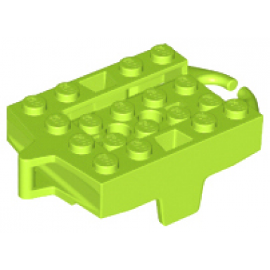 lime vehicle base 4 x 5 roller coaster car