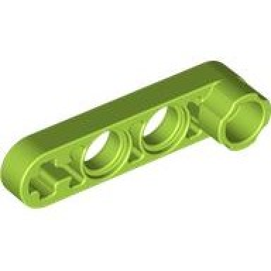 lime technic liftarm modified stud connector thin 1 x 4