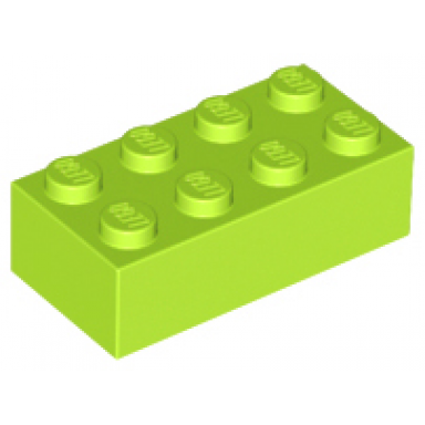 lime brick 2 x 4