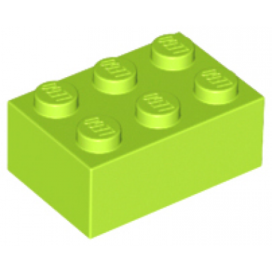 lime brick 2 x 3
