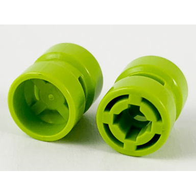 lime wheel 8mm d x 9mm for slicks hole notched for wheels holder pin