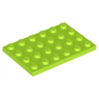 lime plate 4 x 6