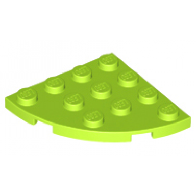 lime plate round corner 4 x 4