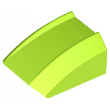 lime slope curved 2 x 2 lip