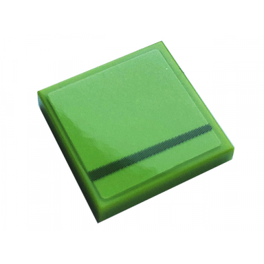lime tile 2 x 2 with gray stripe pattern model right side sticker - set 76899