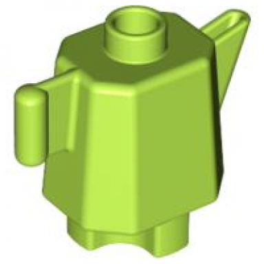 lime duplo utensil teapot coffeepot indented base
