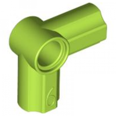 lime technic axle and pin connector angled 6 - 90 degrees