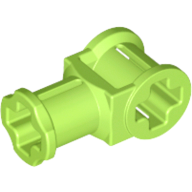 lime technic axle connector with axle hole