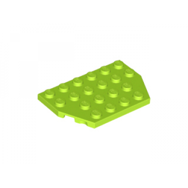 lime wedge plate 4 x 6 cut corners