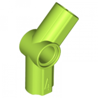 lime technic axle and pin connector angled 4 - 135 degrees