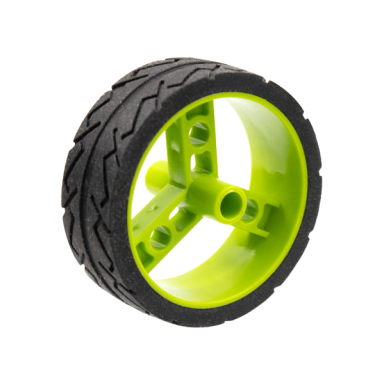 lime wheel 41mm znap thin tread with black tire 41mm directional tread 32247 bb0180