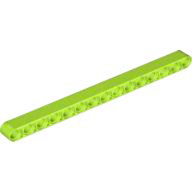 lime technic liftarm thick 1 x 15