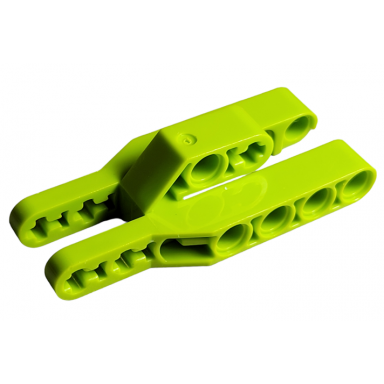 lime technic liftarm modified fork 3 x 7 x 2 with 3 fingers