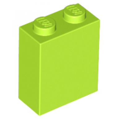 lime brick 1 x 2 x 2 with inside stud holder
