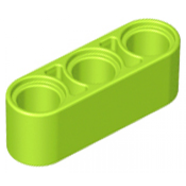lime technic liftarm thick 1 x 3