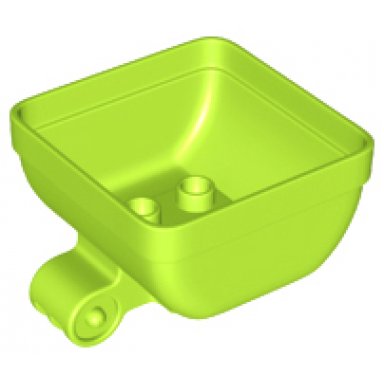 lime duplo train tipper box 4 x 4 x 2