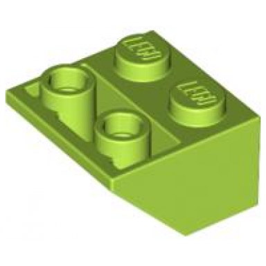 lime slope inverted 45 2 x 2 with flat bottom pin