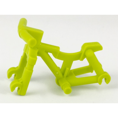 lime bicycle frame heavy mountain bike with straight handlebars