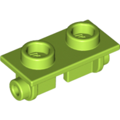 lime hinge brick 1 x 2 top plate