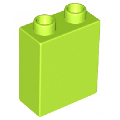 lime duplo brick 1 x 2 x 2