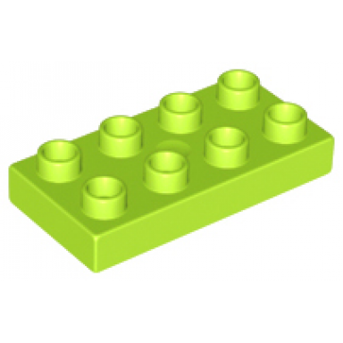 lime duplo plate 2 x 4 x 1 2 thick