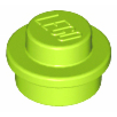 lime plate round 1 x 1